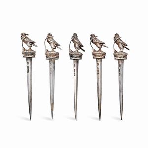 Undici oggetti in argento, Birmingham, fine XIX secolo  - Asta Gioielli - Associazione Nazionale - Case d'Asta italiane