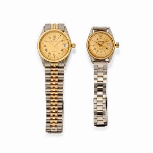 Due orologi da polso in acciaio e oro 18k  - Asta Gioielli - Associazione Nazionale - Case d'Asta italiane