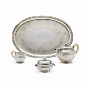 Miracoli - Servizio da t in argento, Italia, 1935-45