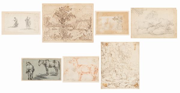 Lotto composto da sette disegni, secoli XVII - XVIII  - Asta Dipinti e disegni antichi - Associazione Nazionale - Case d'Asta italiane