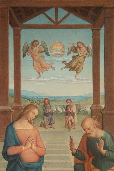 Fernando Gigliarelli : Adorazione del Bambino, da Perugino  - Asta Dipinti e disegni antichi - Associazione Nazionale - Case d'Asta italiane