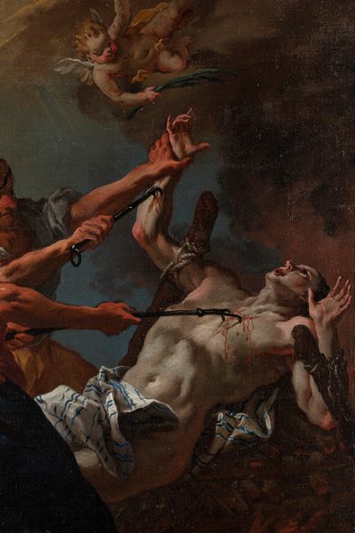 Scuola veneta, secolo XVIII : Martirio di San Lorenzo  - Asta Dipinti e disegni antichi - Associazione Nazionale - Case d'Asta italiane