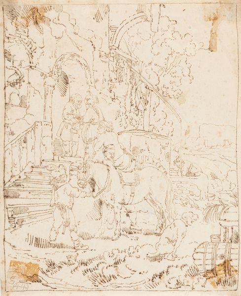 Lotto composto da sette disegni, secoli XVII - XVIII  - Asta Dipinti e disegni antichi - Associazione Nazionale - Case d'Asta italiane