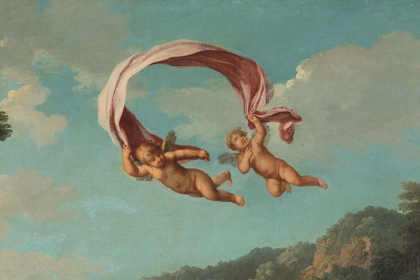 Scuola bolognese, secolo XVII : Venere e Adone  - Asta Dipinti e disegni antichi - Associazione Nazionale - Case d'Asta italiane