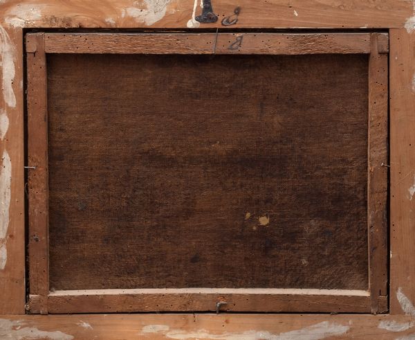 Attribuito a Johannes Lingelbach (Francoforte sul Meno 1622 – Amsterdam 1674) : Scena di genere con anziano che mangia la zuppa e due bambini  - Asta Dipinti e disegni antichi - Associazione Nazionale - Case d'Asta italiane