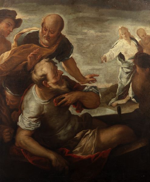 Luca Giordano (Napoli 1634 – 1705) e Studio : Vocazione di San Pietro e Sant'Andrea  - Asta Dipinti e disegni antichi - Associazione Nazionale - Case d'Asta italiane