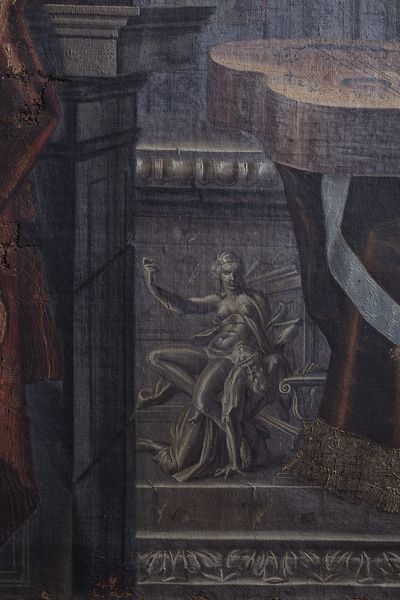 Carlo Manieri (attivo a Roma 1662 - 1700) : Natura morta con chitarra, violino e suppellettili su un piano di marmo  - Asta Dipinti e disegni antichi - Associazione Nazionale - Case d'Asta italiane