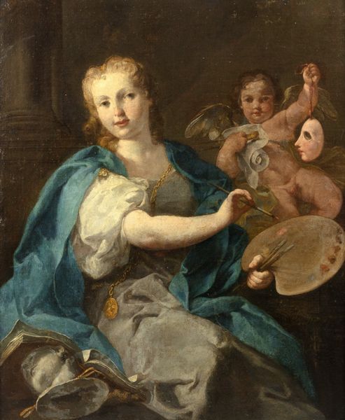 Scuola veneta, secolo XVIII : Allegoria della Pittura  - Asta Dipinti e disegni antichi - Associazione Nazionale - Case d'Asta italiane
