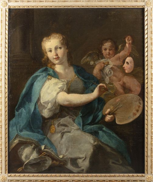 Scuola veneta, secolo XVIII : Allegoria della Pittura  - Asta Dipinti e disegni antichi - Associazione Nazionale - Case d'Asta italiane