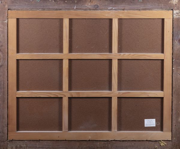 Scuola lombarda, secolo XIX : Ritratto di gentildonna con le due figlie, en plein air  - Asta Dipinti e disegni antichi - Associazione Nazionale - Case d'Asta italiane