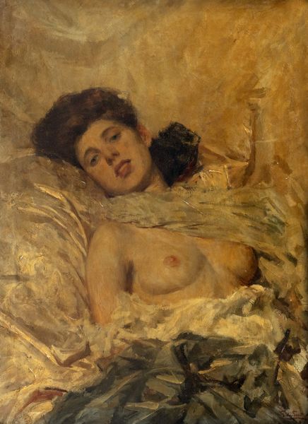 GIUSEPPE DE SANCTIS : Nudo di donna  - Asta Dipinti e disegni antichi - Associazione Nazionale - Case d'Asta italiane