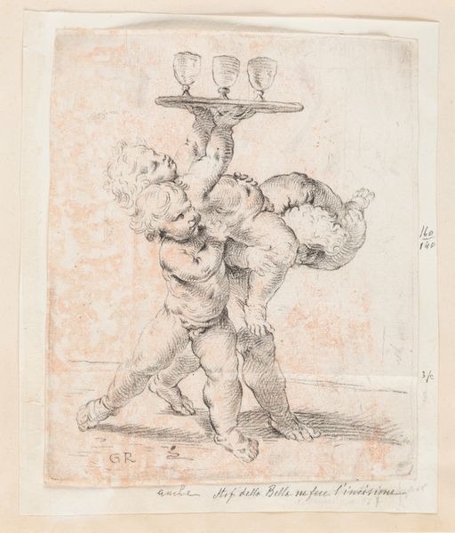 Lotto composto da tre disegni a matita nera di scuola emiliana, secoli XVII - XVIII  - Asta Dipinti e disegni antichi - Associazione Nazionale - Case d'Asta italiane