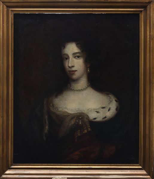 Seguace di Peter Lely : Ritratto di giovane dama a mezzo busto con parure di perle  - Asta Dipinti e disegni antichi - Associazione Nazionale - Case d'Asta italiane