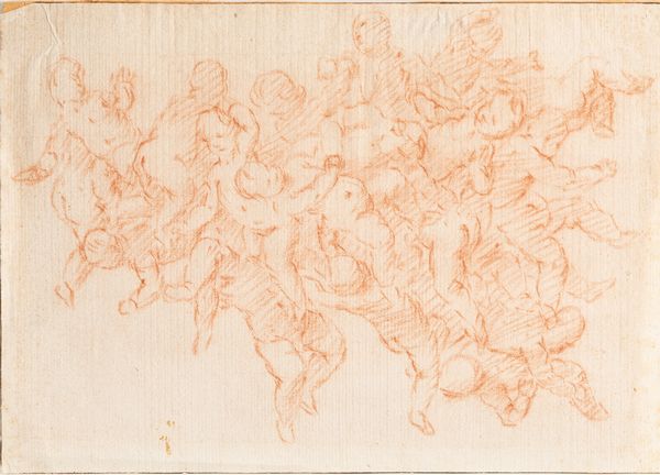 Lotto composto da tre disegni a matita rossa di scuola emiliana, secoli XVII - XVIII  - Asta Dipinti e disegni antichi - Associazione Nazionale - Case d'Asta italiane