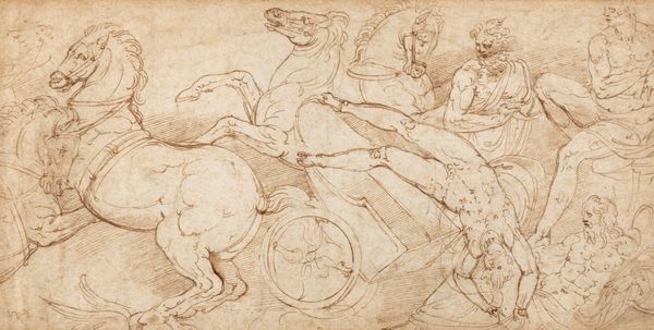 SCUOLA NEOCLASSICA : Caduta di Fetonte  - Asta Dipinti e disegni antichi - Associazione Nazionale - Case d'Asta italiane