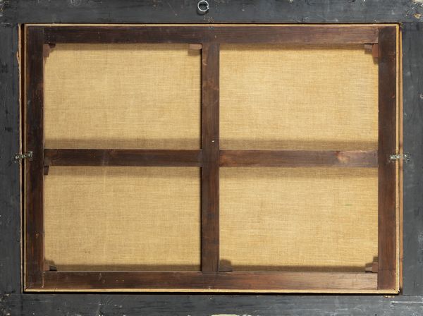 Pittore francese attivo a Roma, secolo XVII : Paesaggio con rovine antiche e astanti  - Asta Dipinti e disegni antichi - Associazione Nazionale - Case d'Asta italiane