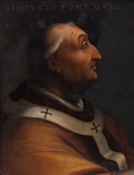 Scuola toscana, secolo XVI : Ritratto di Papa Sisto IV  - Asta Dipinti e disegni antichi - Associazione Nazionale - Case d'Asta italiane