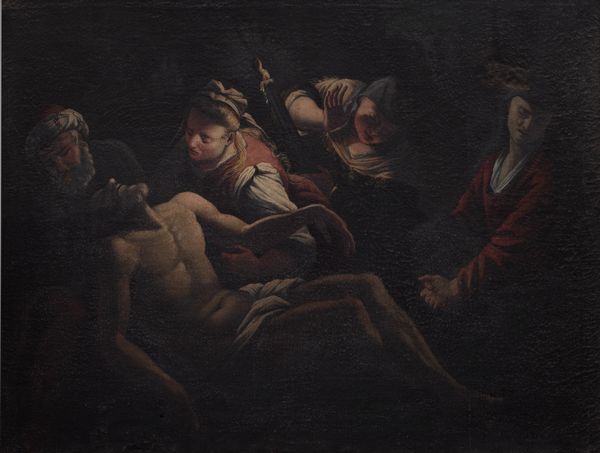 Scuola veneta, fine secolo XVI : Deposizione di Cristo  - Asta Dipinti e disegni antichi - Associazione Nazionale - Case d'Asta italiane