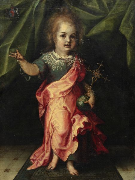 Scuola fiamminga, secolo XVII : Salvator Mundi  - Asta Dipinti e disegni antichi - Associazione Nazionale - Case d'Asta italiane