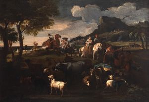 Pieter Mulier, detto il Tempesta - Esodo degli Ebrei dall'Egitto