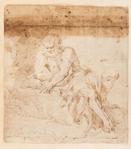 Lotto composto da tre disegni di scuola emiliana, secoli XVII - XVIII  - Asta Dipinti e disegni antichi - Associazione Nazionale - Case d'Asta italiane