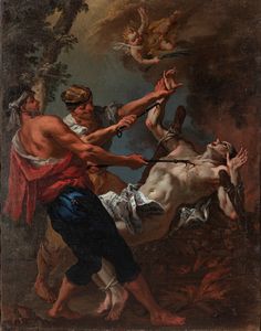 Scuola veneta, secolo XVIII - Martirio di San Lorenzo