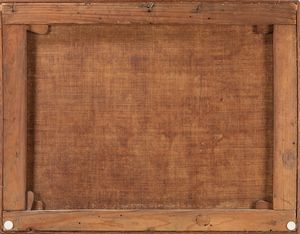 Scuola emiliana, secolo XVII : Sacra Famiglia  - Asta Dipinti e disegni antichi - Associazione Nazionale - Case d'Asta italiane