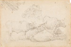 Lotto composto da sette disegni, secoli XVII - XVIII  - Asta Dipinti e disegni antichi - Associazione Nazionale - Case d'Asta italiane