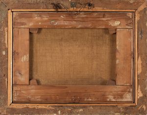 Scuola fiamminga, fine secolo XVII - inizi secolo XVIII : Paesaggio fluviale con viandanti e citt in lontananza  - Asta Dipinti e disegni antichi - Associazione Nazionale - Case d'Asta italiane