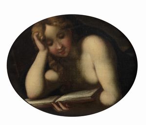Scuola emiliana, secolo XVII - Maddalena leggente