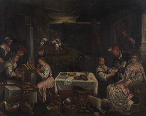 Bottega dei Bassano : Le quattro stagioni  - Asta Dipinti e disegni antichi - Associazione Nazionale - Case d'Asta italiane