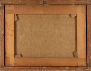 Scuola lombarda, fine del secolo XVII - inizi del secolo XVIII : Natura morta con pere, mele, cestino di noci e cardo  - Asta Dipinti e disegni antichi - Associazione Nazionale - Case d'Asta italiane