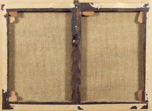 Scuola fiamminga, secolo XVII : Paesaggio con festa campestre presso una citt fortificata  - Asta Dipinti e disegni antichi - Associazione Nazionale - Case d'Asta italiane