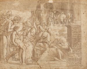 Da Parmigianino, secolo XVIII - Adorazione dei pastori