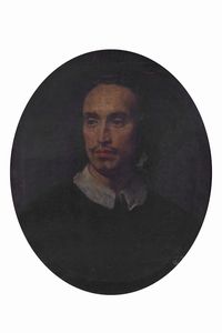 Scuola romana, secolo XVII - Ritratto di gentiluomo a mezzo busto