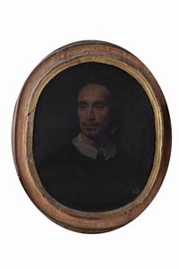 Scuola romana, secolo XVII : Ritratto di gentiluomo a mezzo busto  - Asta Dipinti e disegni antichi - Associazione Nazionale - Case d'Asta italiane