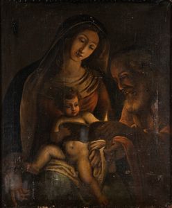 Scuola dell'Italia centrale, secolo XVII - Sacra Famiglia