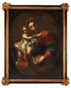 Bottega di Valerio Castello (Genova, 1624 – 1659) - Madonna con Bambino