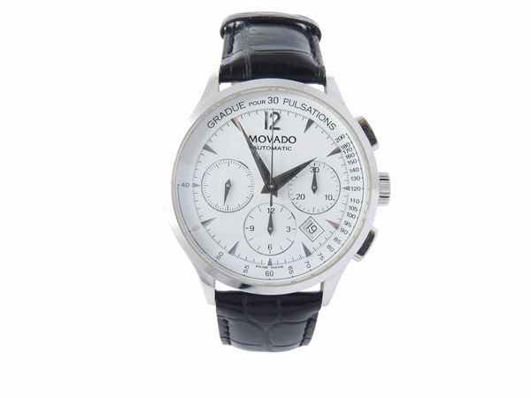 Cronografo da polso per uomo Movado in oro bianco  - Asta Gioielli e Orologi - Associazione Nazionale - Case d'Asta italiane