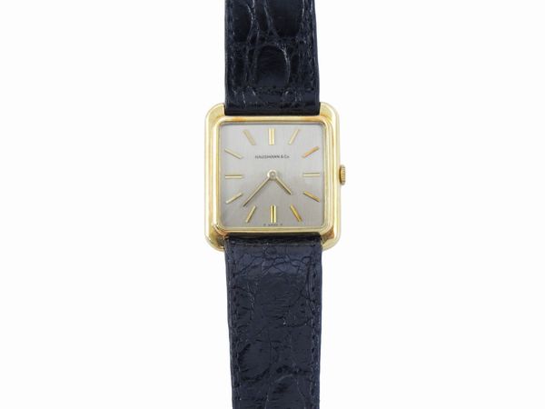 Orologio da polso per uomo Hausmann & Co in oro giallo  - Asta Gioielli e Orologi - Associazione Nazionale - Case d'Asta italiane