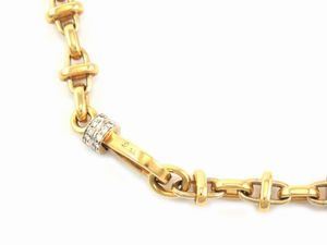 Collana Pomellato in oro giallo con diamanti  - Asta Gioielli e Orologi - Associazione Nazionale - Case d'Asta italiane