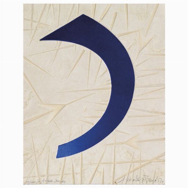 Pomodoro Arnaldo : ARNALDO POMODORO  - Asta Arte Moderna e Contemporanea, con una selezione dedicata ai biglietti d'auguri d'artista  - Associazione Nazionale - Case d'Asta italiane