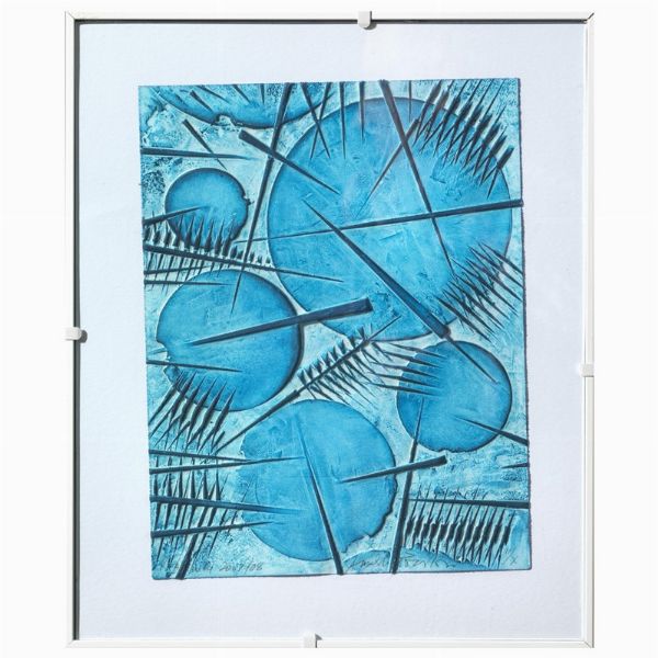 Pomodoro Arnaldo : ARNALDO POMODORO  - Asta Arte Moderna e Contemporanea, con una selezione dedicata ai biglietti d'auguri d'artista  - Associazione Nazionale - Case d'Asta italiane