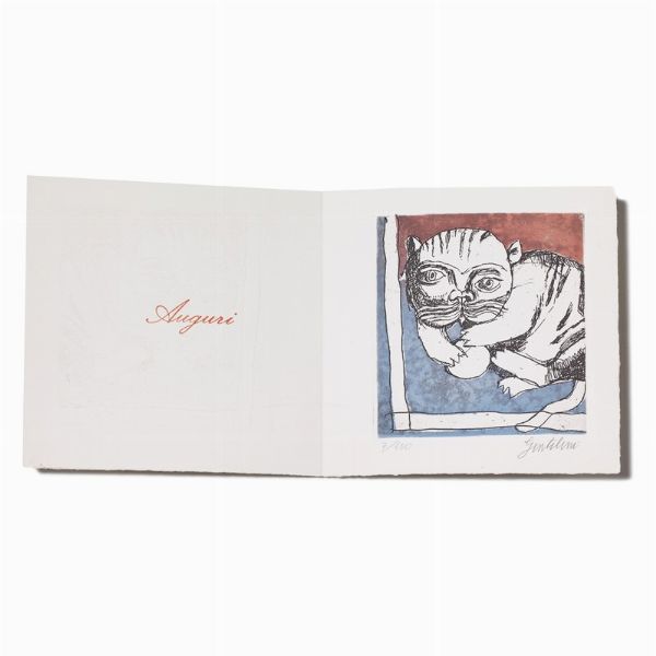 GENTILINI FRANCO : FRANCO GENTILINI  - Asta Arte Moderna e Contemporanea, con una selezione dedicata ai biglietti d'auguri d'artista  - Associazione Nazionale - Case d'Asta italiane