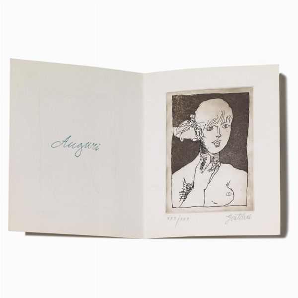 GENTILINI FRANCO : FRANCO GENTILINI  - Asta Arte Moderna e Contemporanea, con una selezione dedicata ai biglietti d'auguri d'artista  - Associazione Nazionale - Case d'Asta italiane