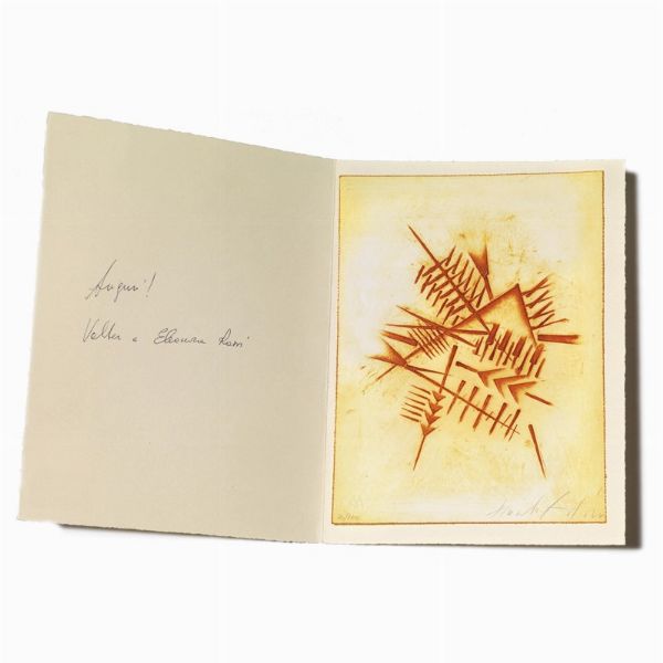 Pomodoro Arnaldo : ARNALDO POMODORO  - Asta Arte Moderna e Contemporanea, con una selezione dedicata ai biglietti d'auguri d'artista  - Associazione Nazionale - Case d'Asta italiane