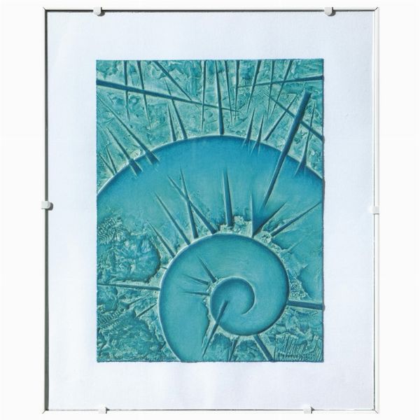 Pomodoro Arnaldo : ARNALDO POMODORO  - Asta Arte Moderna e Contemporanea, con una selezione dedicata ai biglietti d'auguri d'artista  - Associazione Nazionale - Case d'Asta italiane