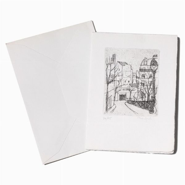 MINO MACCARI E MANFREDI  - Asta Arte Moderna e Contemporanea, con una selezione dedicata ai biglietti d'auguri d'artista  - Associazione Nazionale - Case d'Asta italiane