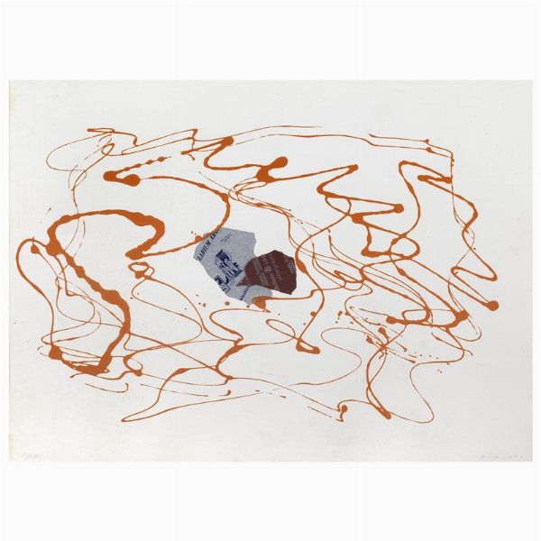 TURCATO GIULIO : GIULIO TURCATO  - Asta Arte Moderna e Contemporanea, con una selezione dedicata ai biglietti d'auguri d'artista  - Associazione Nazionale - Case d'Asta italiane