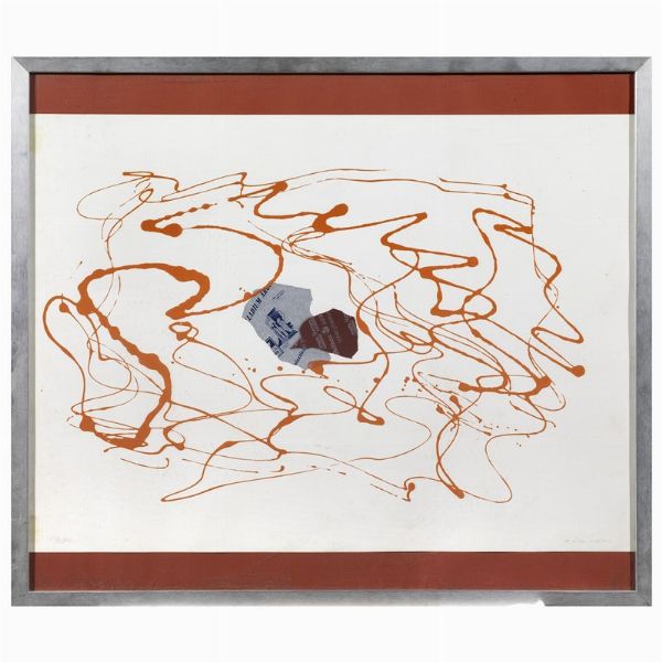 TURCATO GIULIO : GIULIO TURCATO  - Asta Arte Moderna e Contemporanea, con una selezione dedicata ai biglietti d'auguri d'artista  - Associazione Nazionale - Case d'Asta italiane